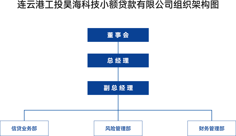 金融板块-连云港工投昊海科技小额贷款有限公司组织架构图